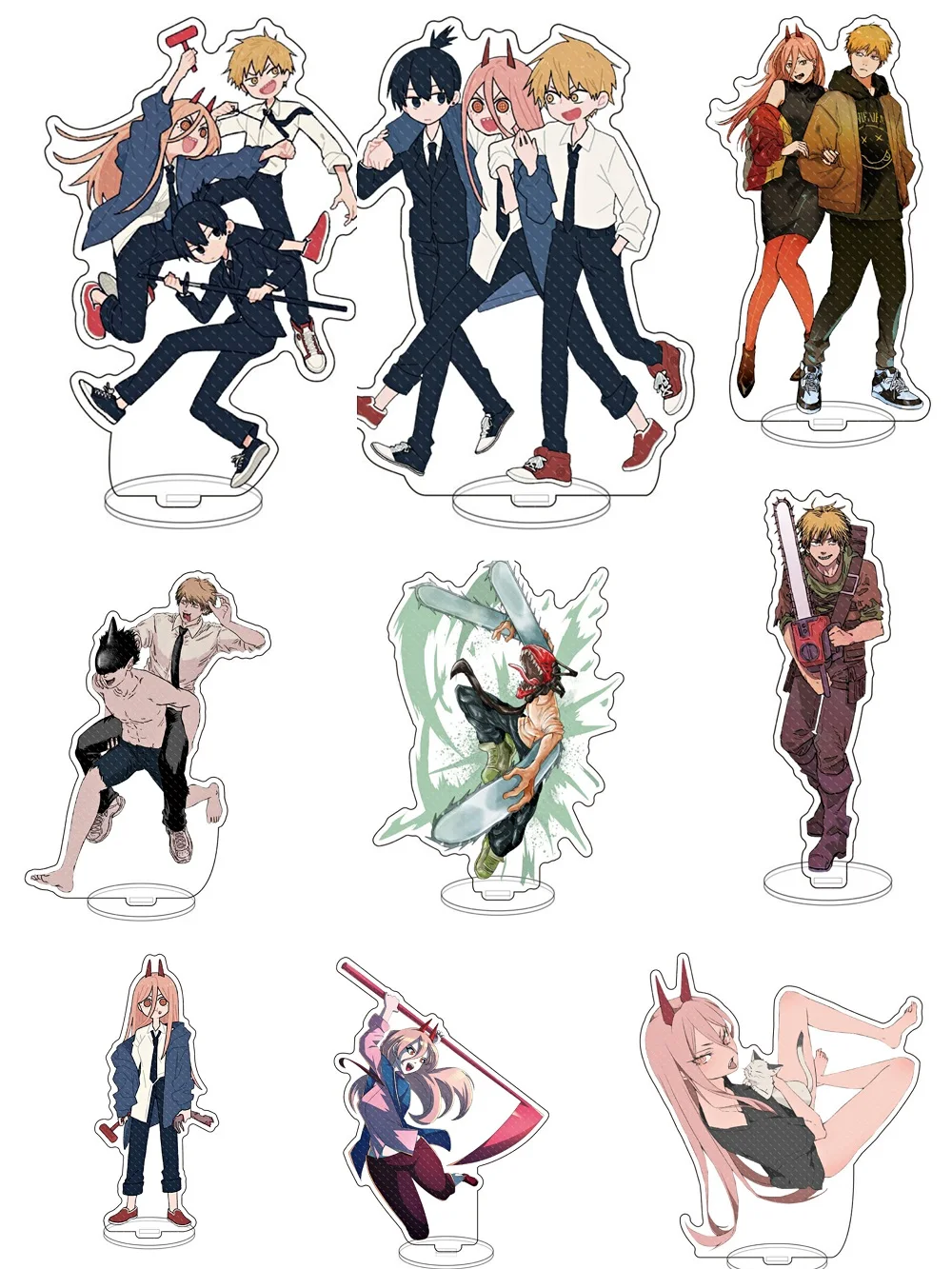 

Popular Anime Chainsaw Man Acrylic Stand Denji Pochita Makima Character Model Keychain Desk Decor Plate Props Collection Gift