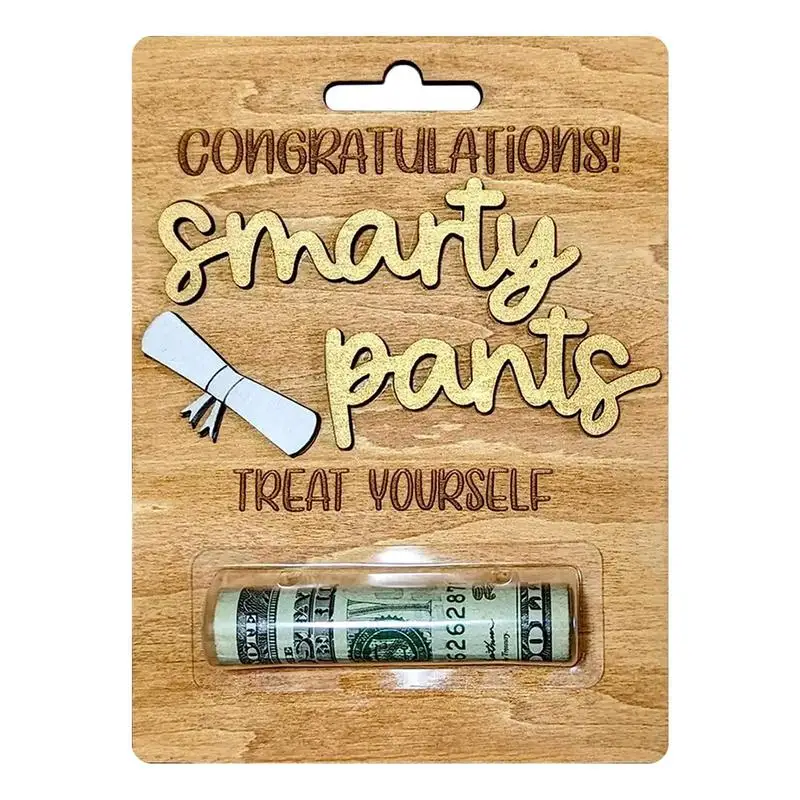 

Congrats Card Simple Congrats Greeting Card With Money Clip Lightweight Greeting Tools For Invitations Graduate Souvenir For