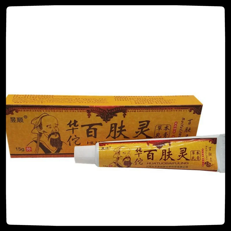 Huatuo Baifuling Cream Натуральный растительный экстракт Мягко и нераздражающий Skin Мазь