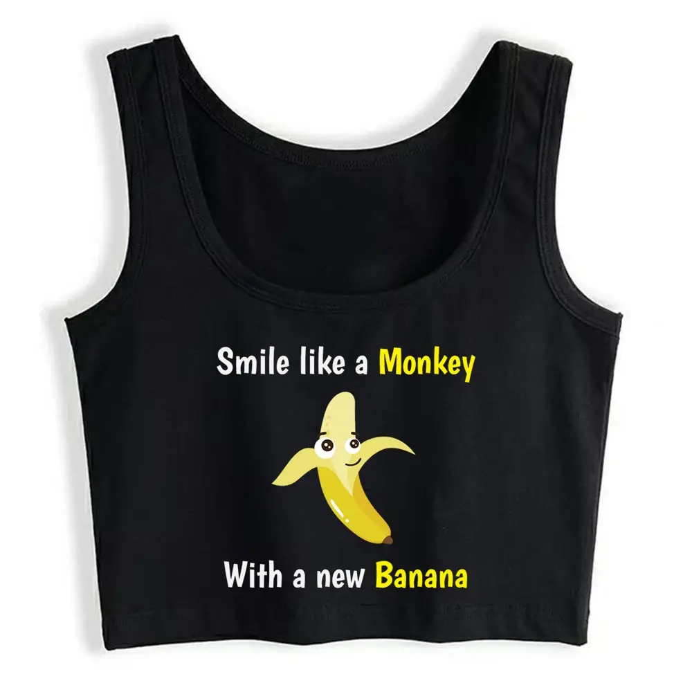 

Женский укороченный топ в стиле Харадзюку, с фруктами и улыбкой