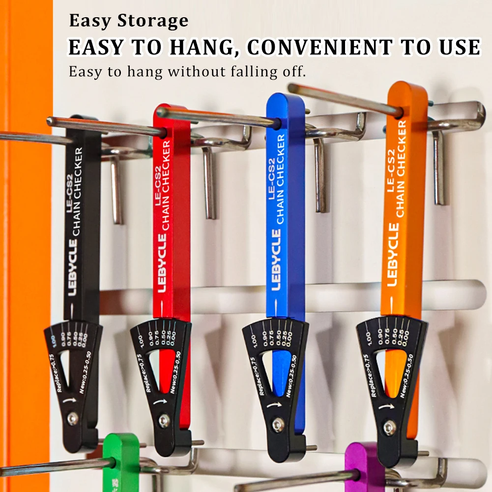 

MTB Road Bicycle Chain Wear Indicator Tool Chain Checker Multi-Functional Chains Gauge Measurement Ruler Bicycle Repair Tool