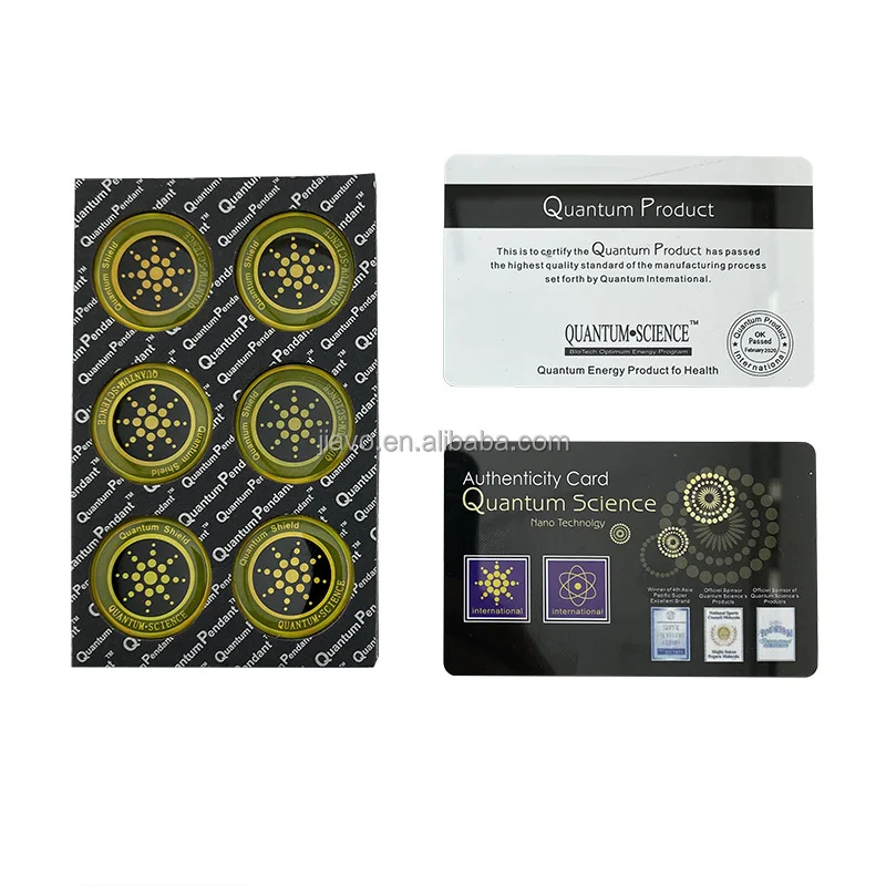 

Boxed 6pcs gold&silver color Private Label Anti Radiation Protection Stier