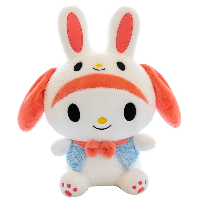

New Sanrio Cartoon Plush Toy Cute My Melody Doll Sofa Comfortable Size Pillow Festival Birthday Gift Doll Jewelry