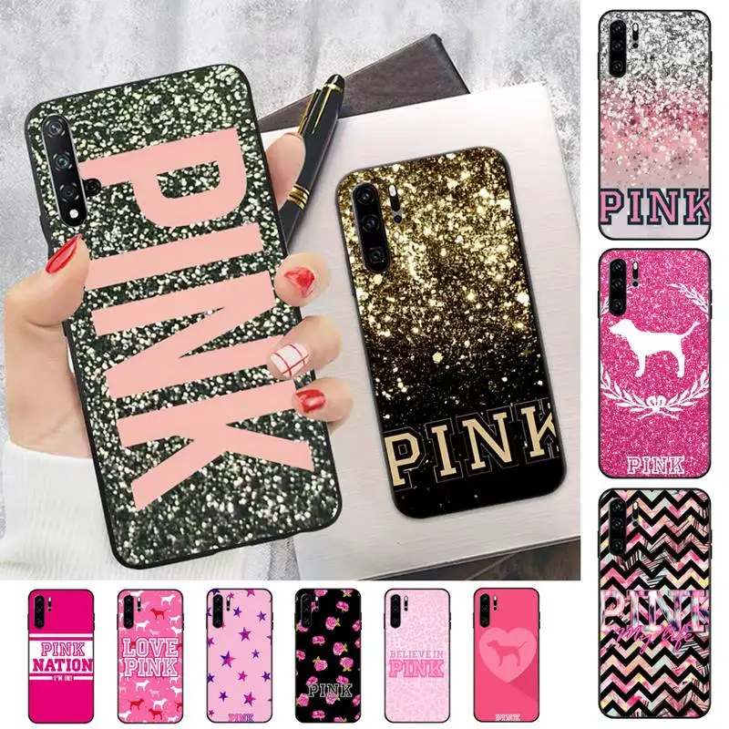 

PINK LOVE Phone Case for Huawei P30 40 20 10 8 9 lite pro plus Psmart2019