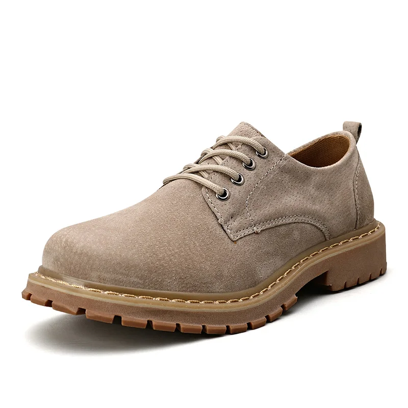 

HKAZ-S NewPopular Men's Work Wear Shoes Business Casual Classic Vintage Trend Four Seasons Genuine Leather LargeSize Comfortable