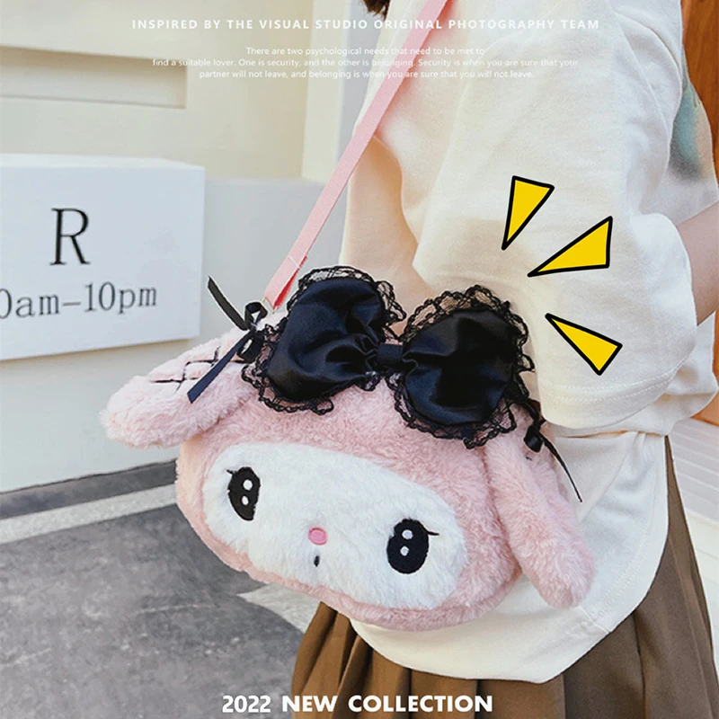 

Sanrio Melody Plush Toys Backpacks Sanrio Plush My Melody Juguetes De Peluche Children Toys Shoulder Bag Backpack Holiday Gifts