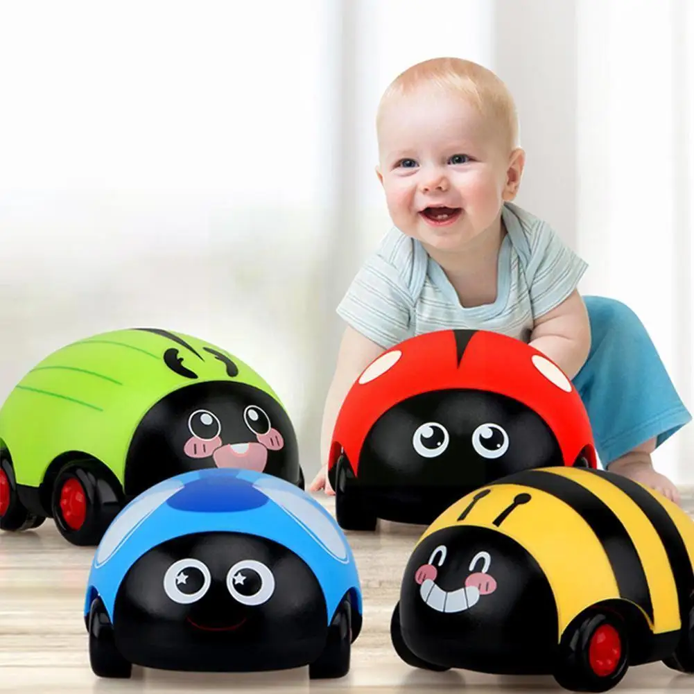 

1pcs Cute Children Insects Pull Back Inertia Car Toy Insect Return Car Baby Puzzle Insect Model Toys For Kids Educational G U0j9