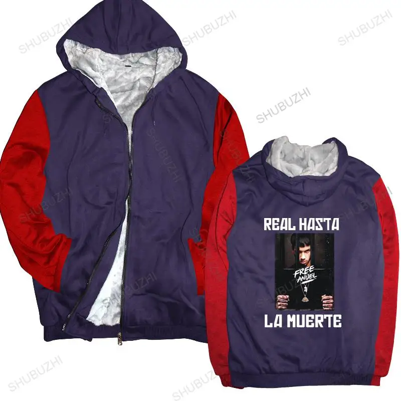 

warm coat men fleece hoody Anuel Aa S - Real Hasta La Muerte Premium coat men winter sweatshirt drop shipping