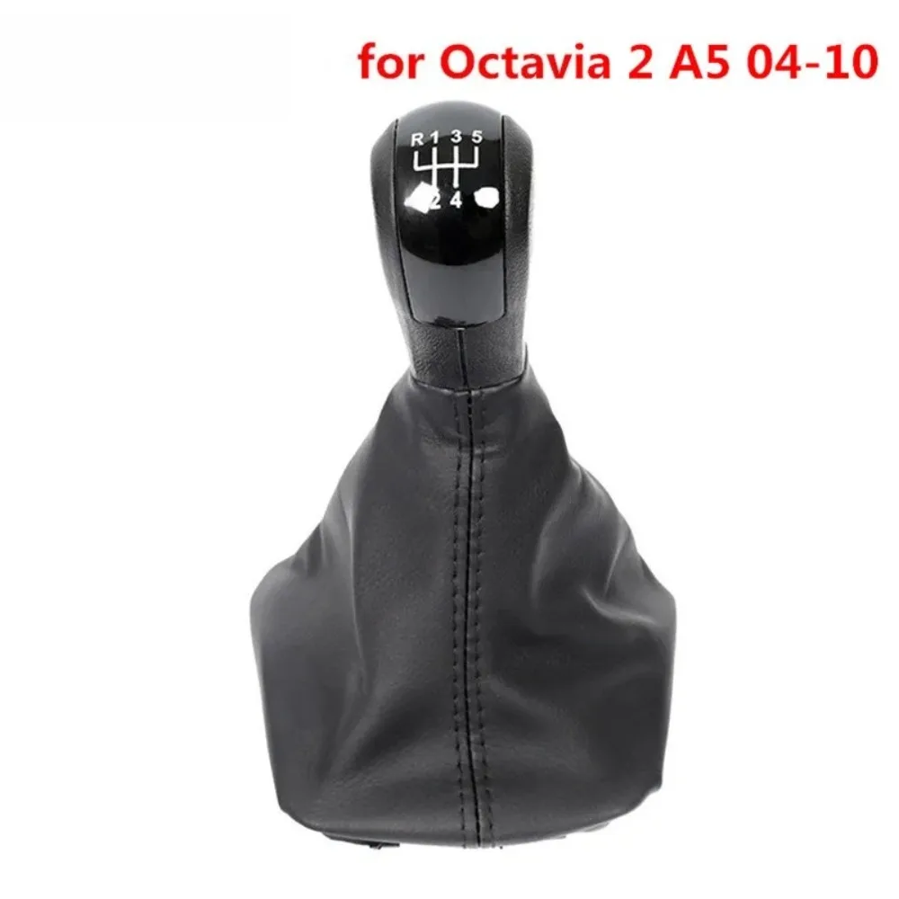Фото Для Skoda Octavia 2 A5 2004-2010: Ручка переключения передач с чехлом-пыльником, рычаг КПП POMO, шаровая опора №1
