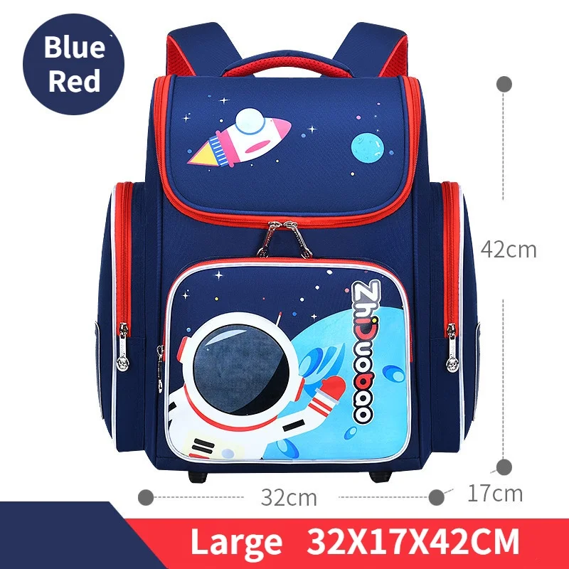 Grade 1-3-6 Children Cartoon Astronaut Space Backpacks New Primary Girl Boy Cute Large Capacity School Pen Bags for Students Hot