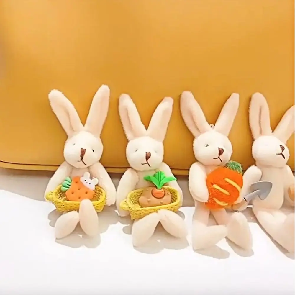 

Брелок для ключей в Корейском стиле Женский, декоративный мультяшный дизайн, плюшевый брелок с куклой, кролик, в Корейском стиле