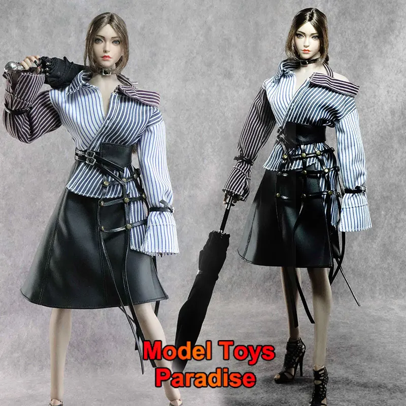Женское платье в стиле пэчворк SAtoys SA037 кожаная юбка-рубашка с длинным рукавом