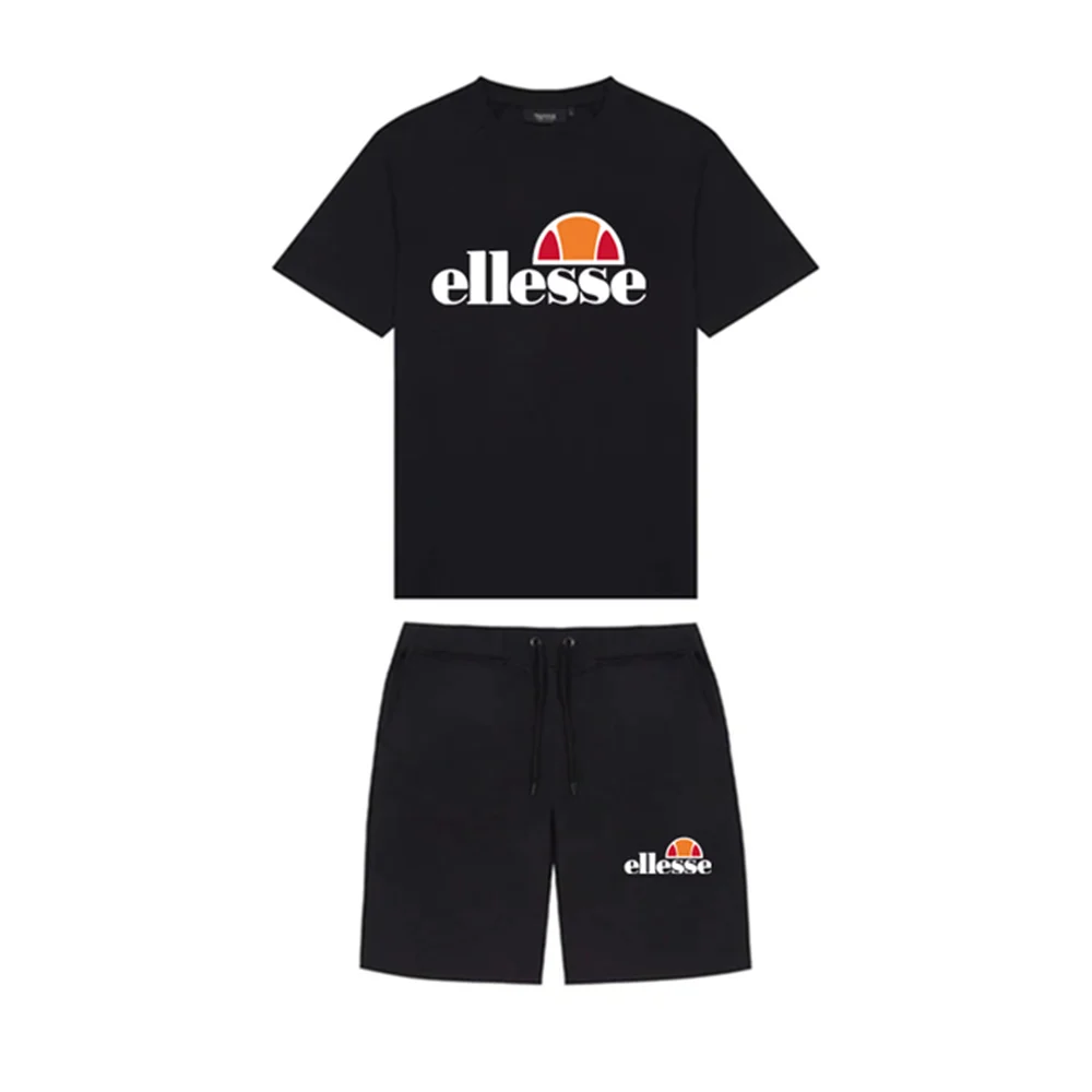 

2023 The latest men's T-shirt shorts summer sports suit Harajuku short sleeve suit fashion sports suit