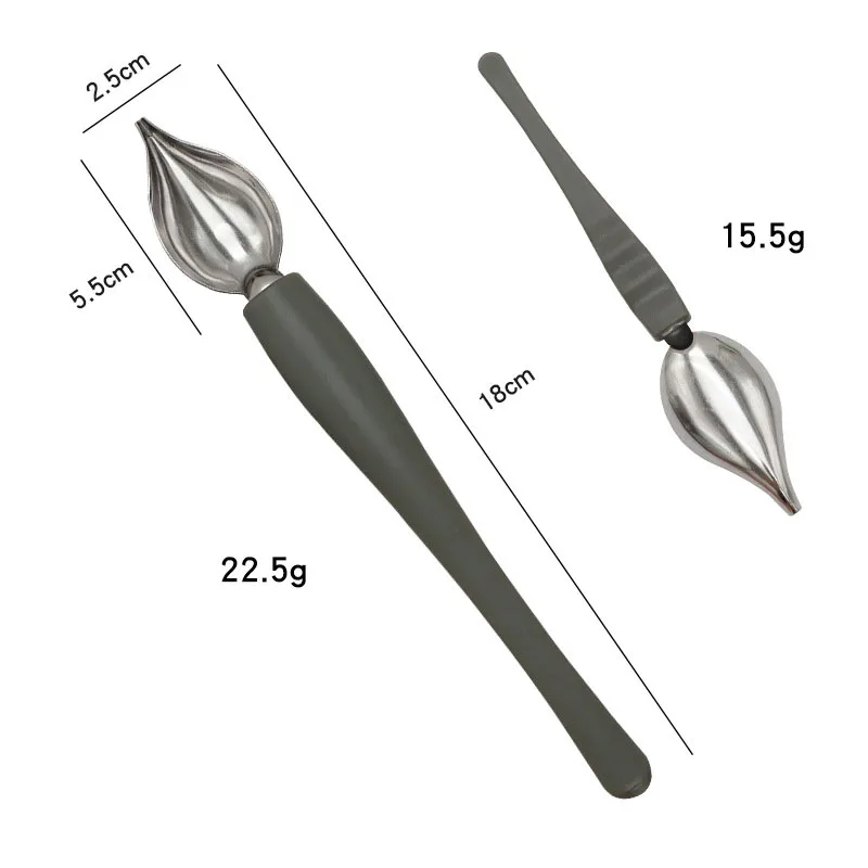 1/2pcs Piping Spoon Cake Cakes Culinary Spoons Dessert DIY Coffee Chocolates Drawing Chef Pencils Saucier Drizzle Set Draw Tool