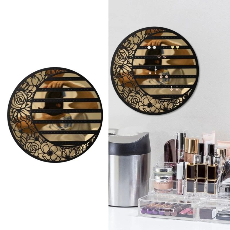 

W3JA Wall Mounted Earrings Earstuds Holder Earrings Storage Rack for Home