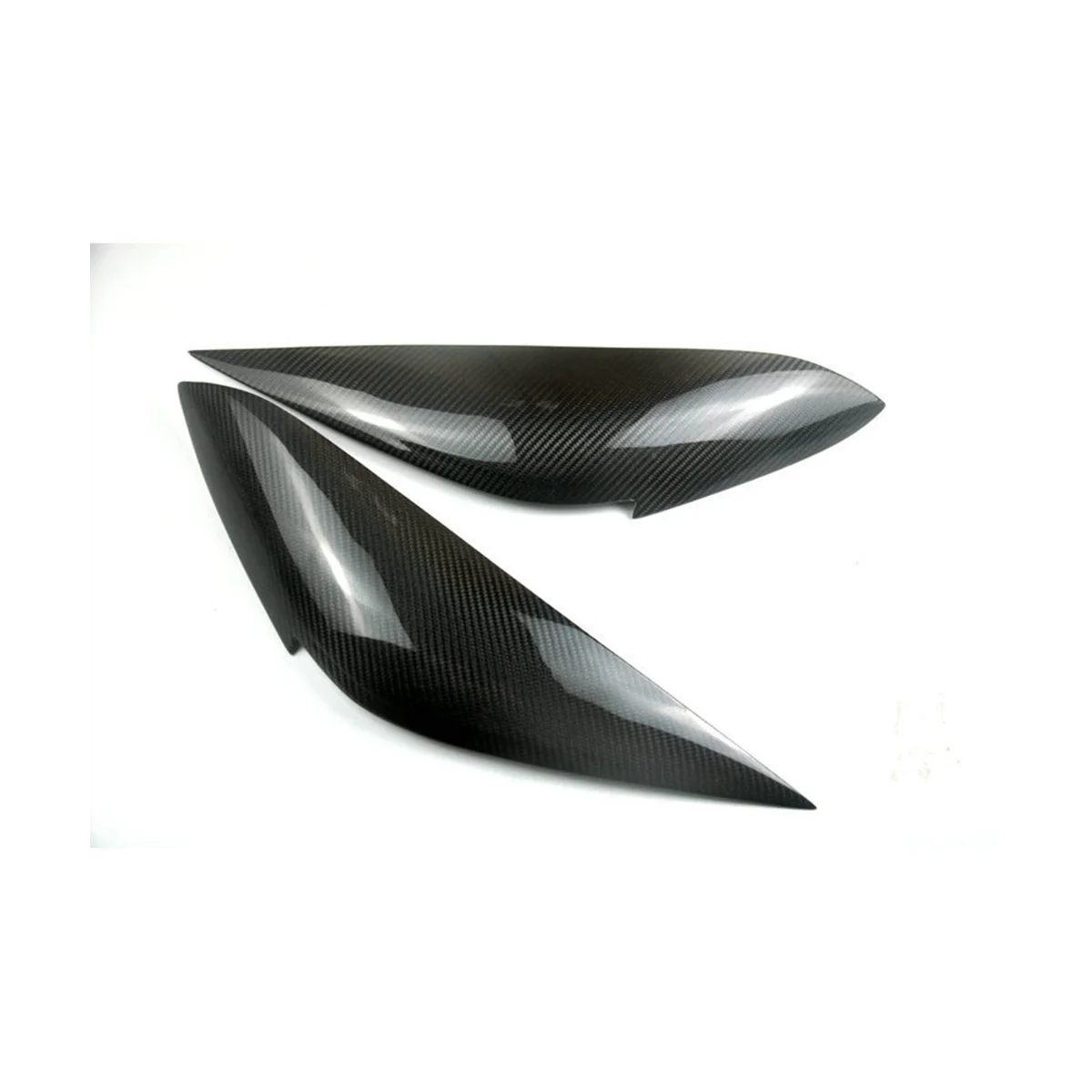 

Real Carbon Fiber Front Headlight Lamp Cover Strip Eyebrow Trim Sticker for Fit Jazz 2021 2022