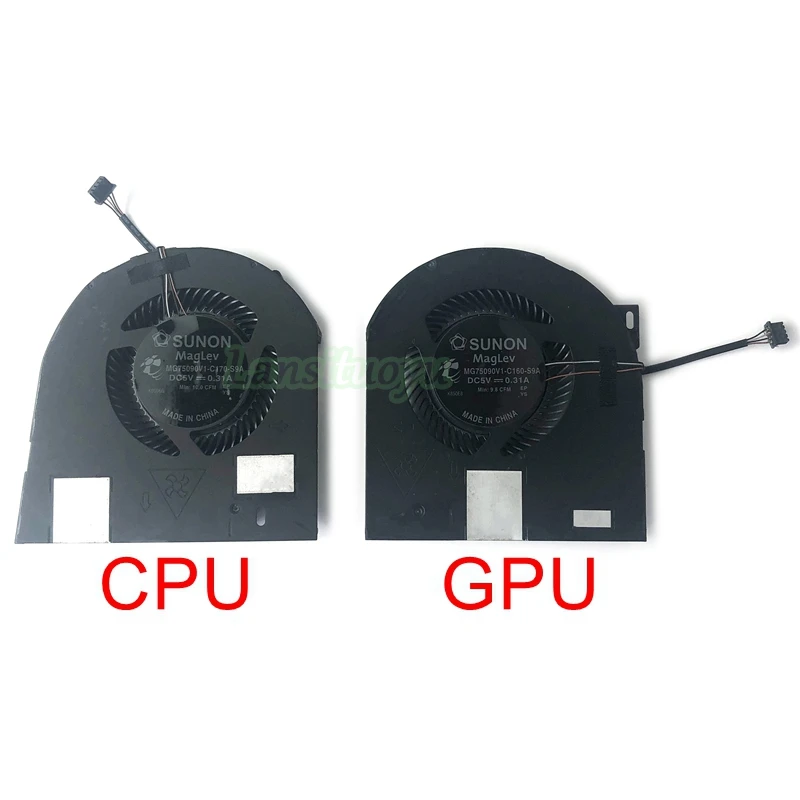 

New Original Laptop CPU GPU Cooling Fan For Dell Precision 7530 M7530 Cooler Radiator MG75090V1-C160-S9A MG75090V1-C170-S9A 4Pin
