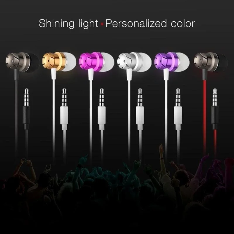 

Earphones for Phone Xiaomi Type C Ear phones auriculares 3.5mm In-Ear Supper Bass Metal Earphone with Mic Hifi