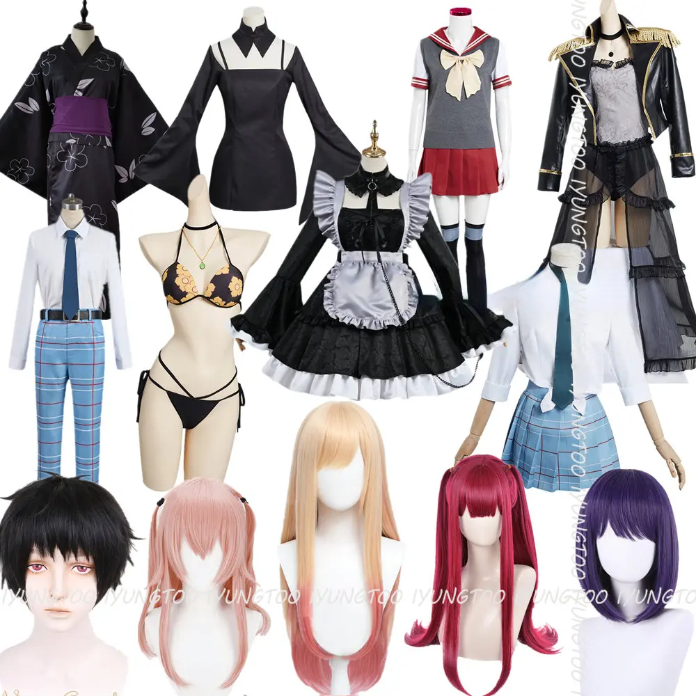 

Костюм Марин Китагава для косплея, мой костюм для косплея, костюм для любимой девушки, костюм JK, униформа Inui Sajuna, наряды, платье горничной, ко...