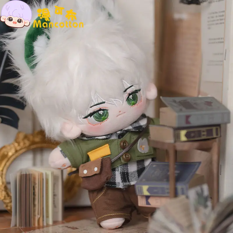 Модная плюшевая хлопковая кукла до бедер 20 см Обнаженная белый меховой хвост для