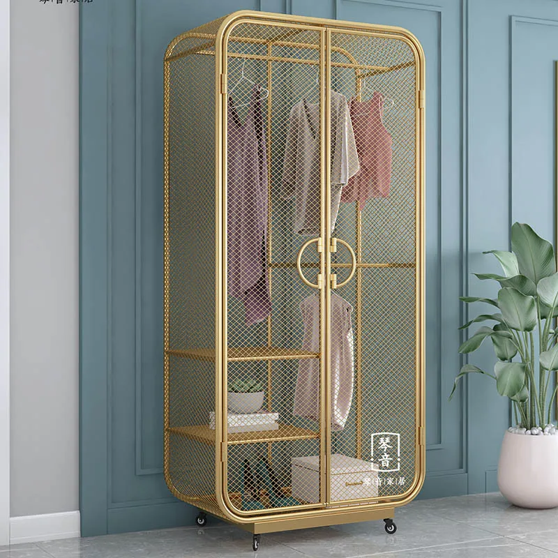 Роскошные скандинавские Шкафы для комнаты полка одежды мобильные шкафы спальни