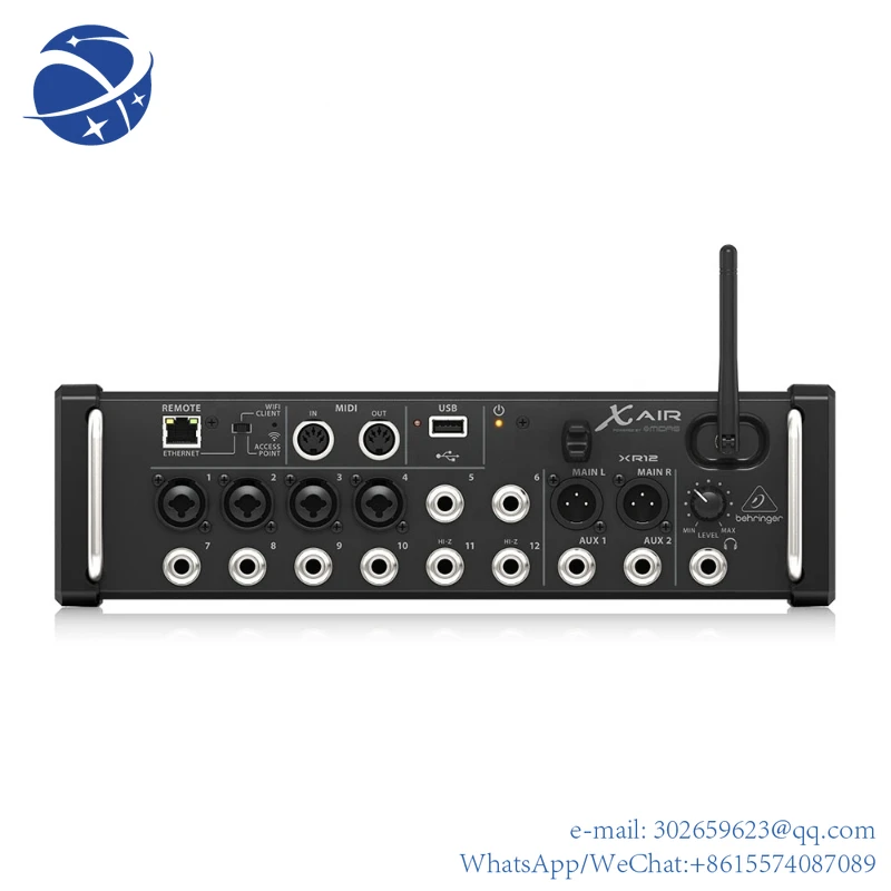 

Behringer X AIR XR12 Digital Mixer 12-Channel Pa Systems Mini Rack Mixer With Integrated Wi-Fi Router & Midas Preamps