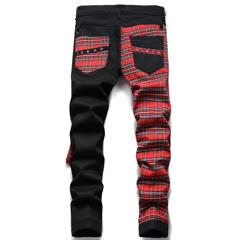 Punk Jeans for Men Collage Self-cultivation Versatile Temperament Trousers 2022 Autumn and Winter New Neutral Pencil Pants Women