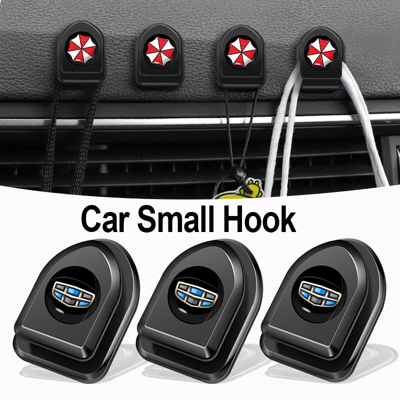 

4pcs Car Mini Storage Hook Self-adhesive Paper for Geely Lc EMGRAND Atlas Coolray EC7 EC8 GS GC2 GC5 GC6 GC7 GX2 Car Accessorie