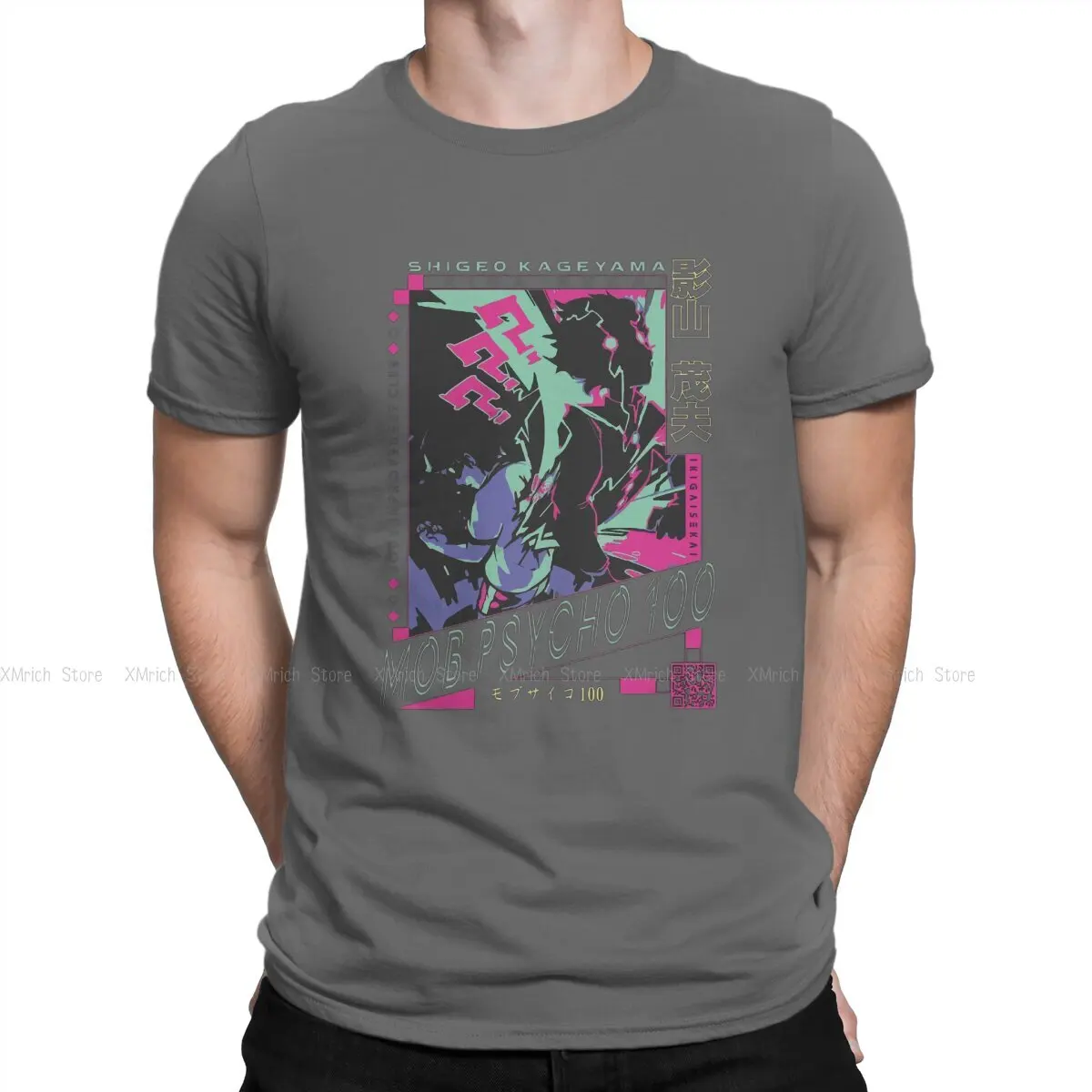 

Mob Psycho 100 Newest TShirt for Men Shigeo Kageyama V3 - Mob Psycho 100 Round Collar Pure Cotton T Shirt Distinctive Gifts