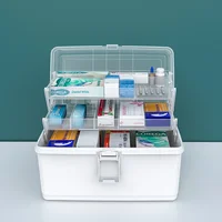 Household Emergency Medical Storage Box Multi-layer Large-capacity Cosmetics drug Gadgets Home Storage Box