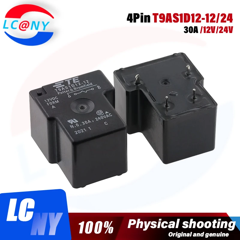 2 шт./партия реле стандартного назначения 12 в пост. Тока 24 30 А 4 контакта