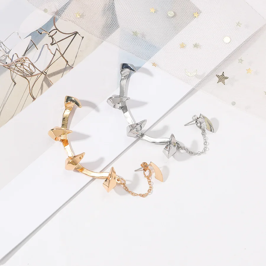 Модные манжеты для ушей в стиле панк с дьявольским когтем серьги женщин