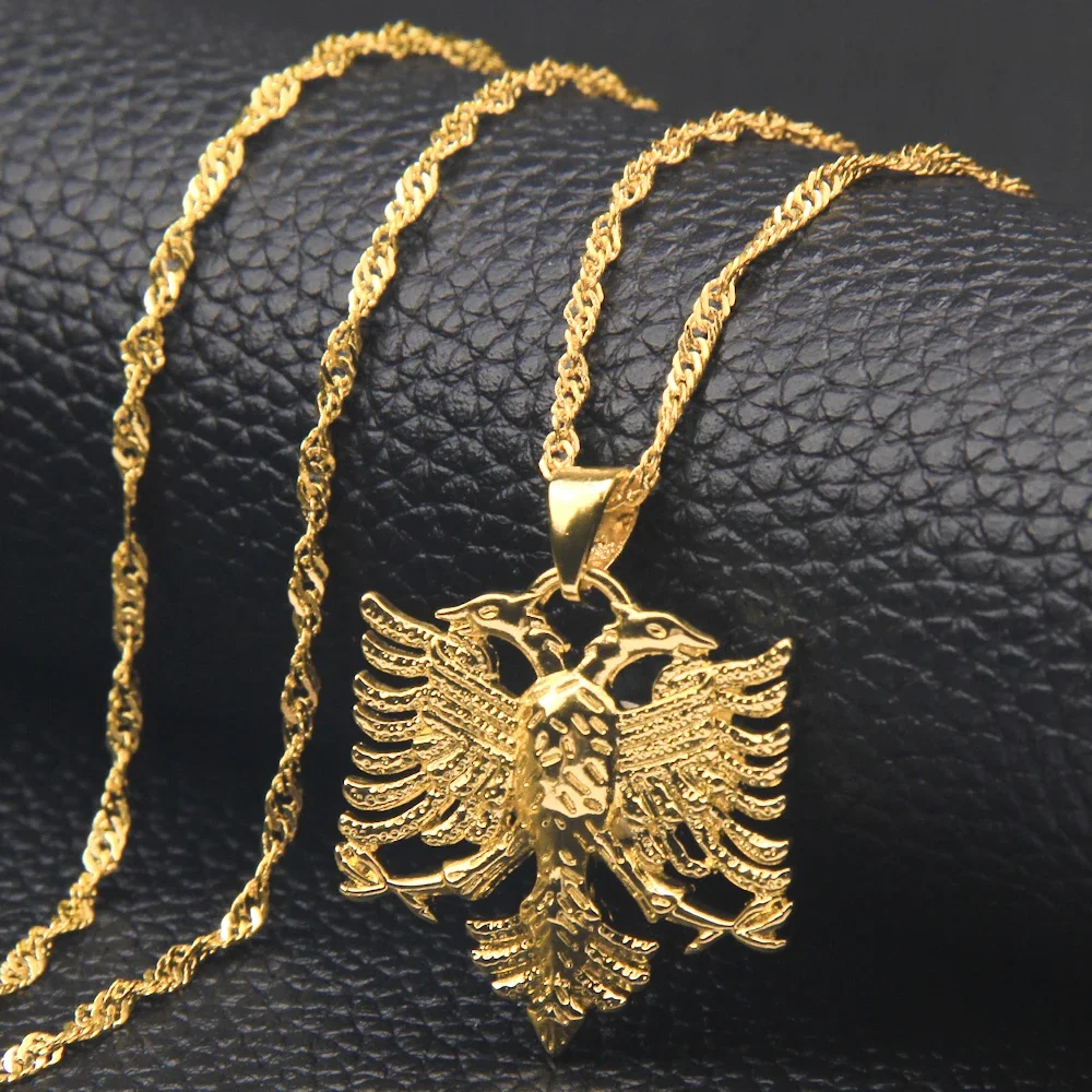 Ожерелья-подвески Shamty с албанийским орлом полировочные украшения в этническом