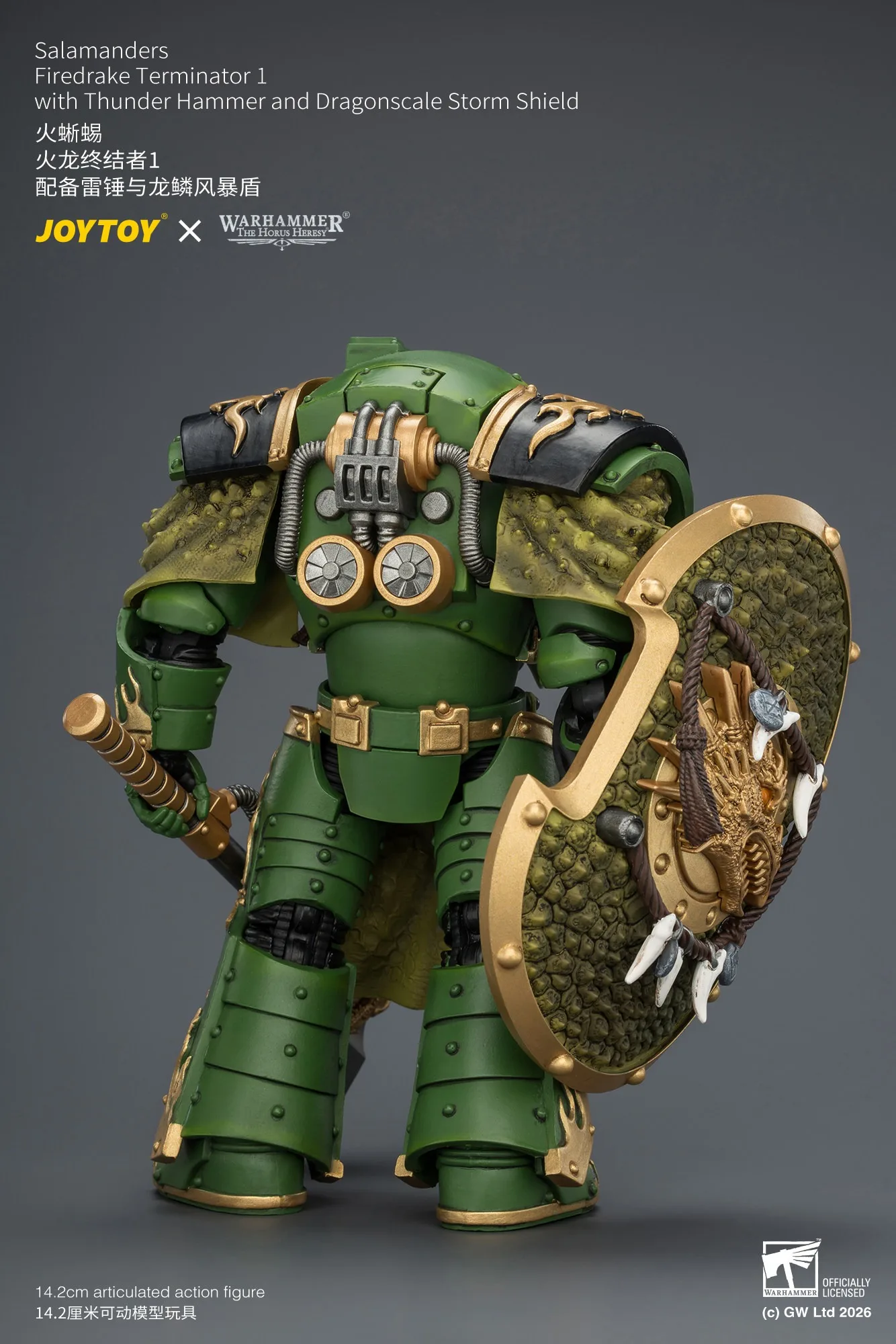Фото 【Аксессуары】Фигурки JOYTOY Warhammer 1/18: Саламандры, Файрдрейк, Терминатор 1 с щитом 