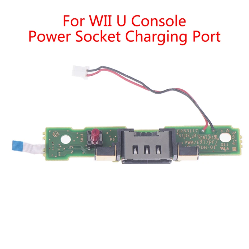 

Power Socket Charging Port DC Jack Charger Socket PCB Board For WII U Console