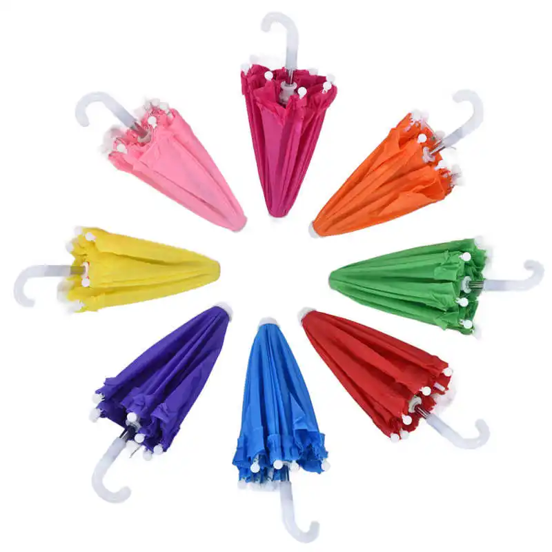 

8 Pcs Mini Umbrella Doll Accssories Miniature Umbrella for Dolls for Decoration Games Children Gifts