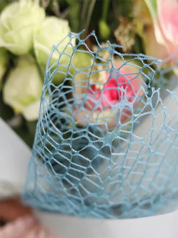 10 шт. 50x66 см корейский минималистичный жаккардовый сетчатый букет завернутый в