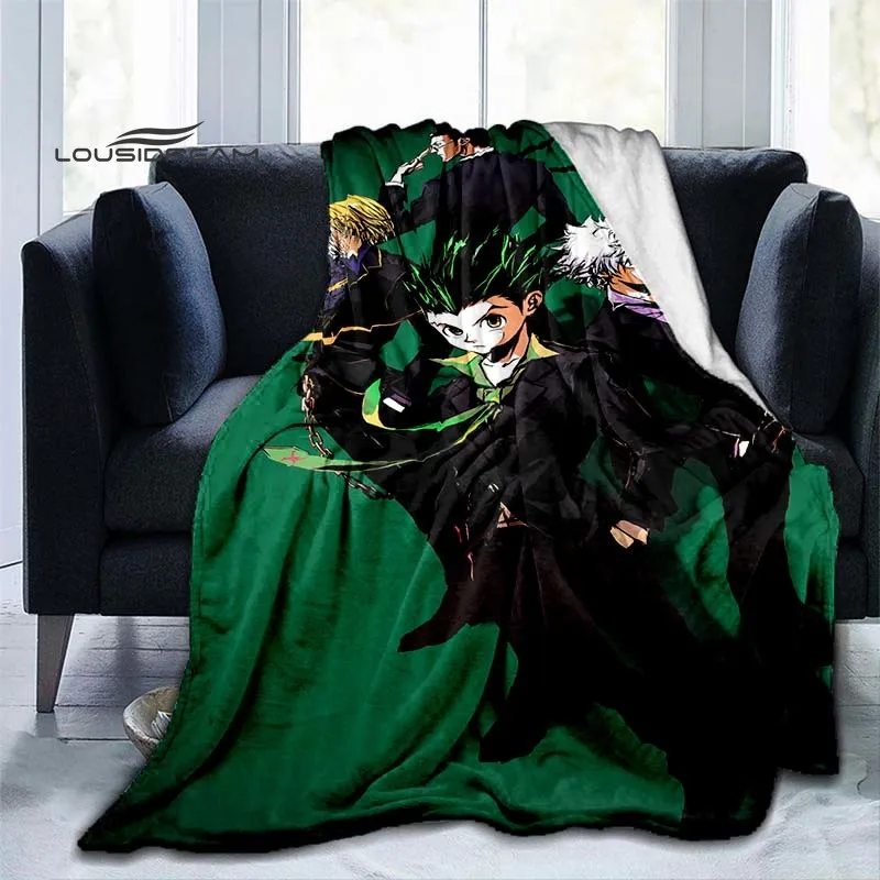 Охотничье аниме одеяло модное мультяшное мягкое фланелевое 3D печать покрывало