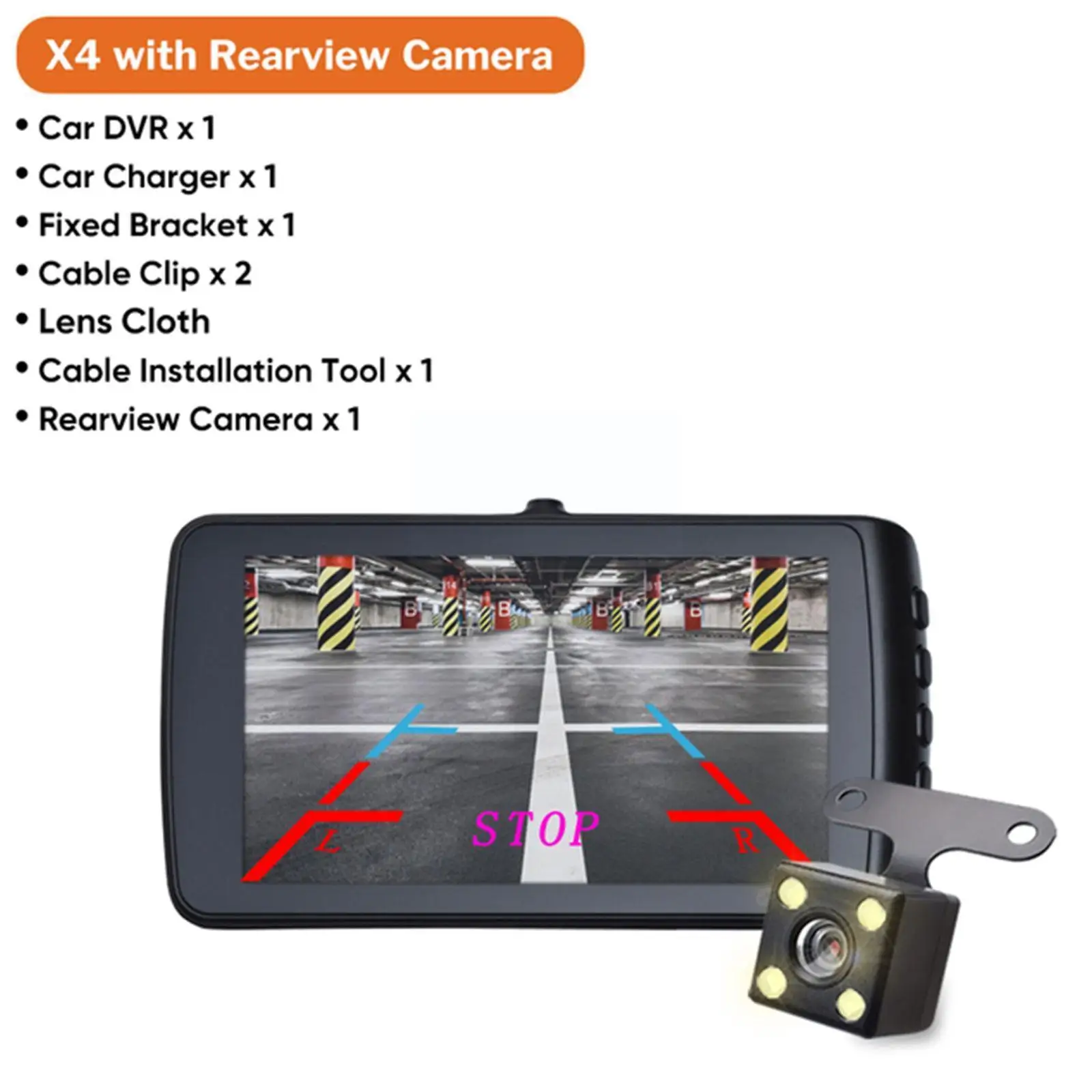 

4 Inch Dash Cam Car DVR Camera Dashcam Video Recorder Electronics Car Portable Black Screen Recorder Lcd Box T4Z6