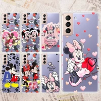 minnie mickey mouse disney for samsung galaxy s22 s21 s20 fe ultra pro lite s10 5g s10e s9 s8 plus soft transparent phone case