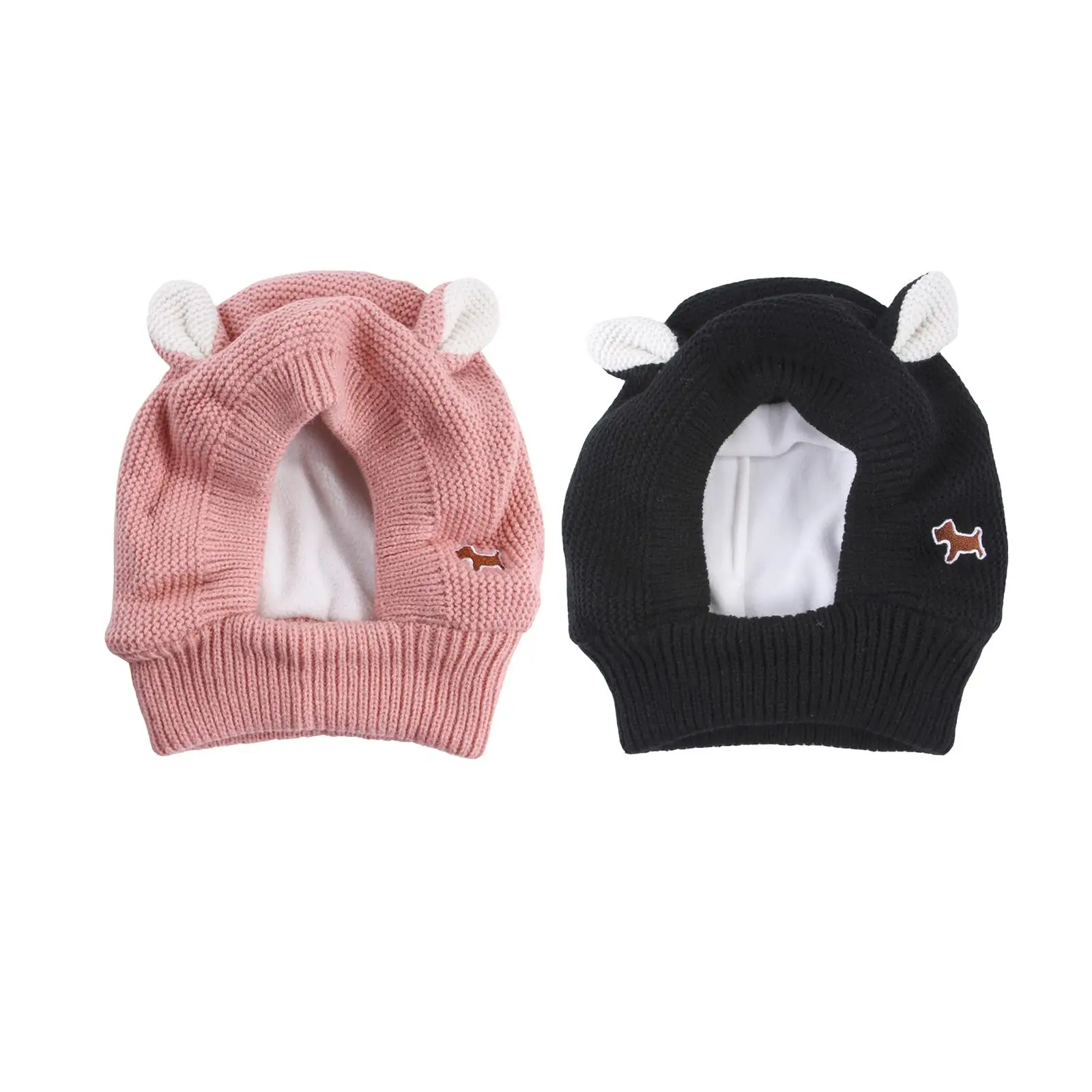 

Вязаная шапка для собак, аксессуар для защиты ушей, удобно надевать и снимать