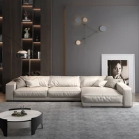 talian living room sofa genuine leather sectional sofa with lounge