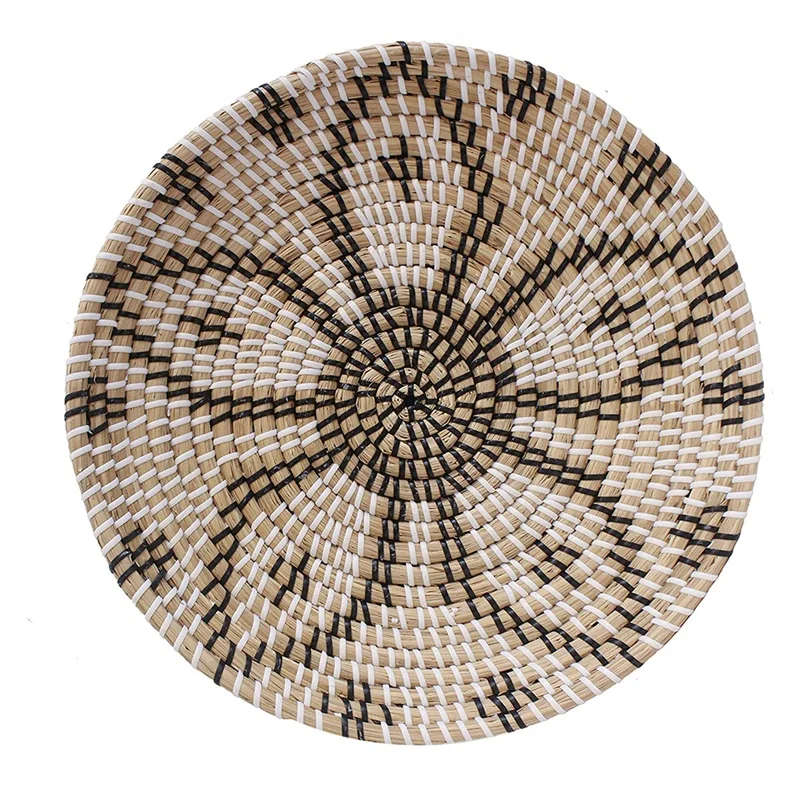 

Hanging Woven Wall Basket - Rustic Wall Baskets Of Seagrass With Boho Style - Decorative Bowls For Home Decor (13.7In)