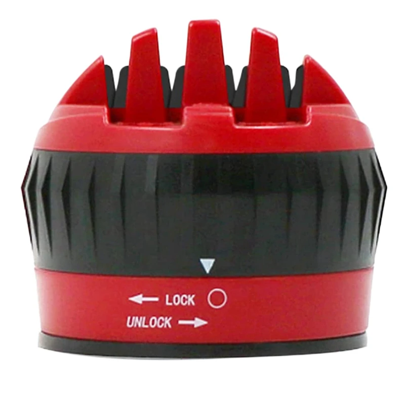 

Точилка с четырьмя слотами, присоска, быстрая точилка, ручной точильный прибор, черный, красный