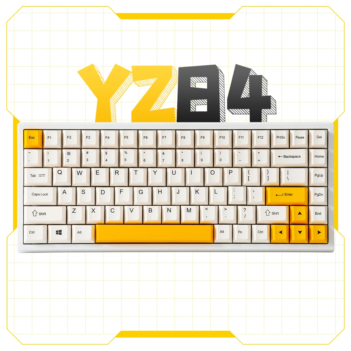 

YUNZII YZ84 Wireless Mechanical Keyboard - Milk Honey