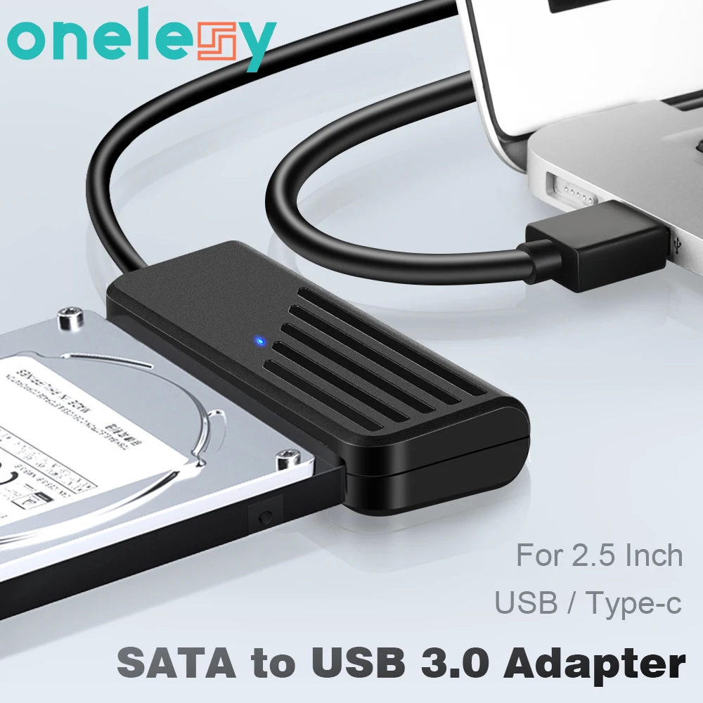 Onelesy SATA to USB 3.0 Adapter Type C to SATA Cable 5Gbps High Speed Data Transmission For 2.5 Inch HDD Hard Drive SATA Adapter