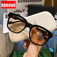 rbrovo square retro sunglasses women 2022 oversized glasses womenmen vintage eyewear women fashion gafas de sol mujer uv400