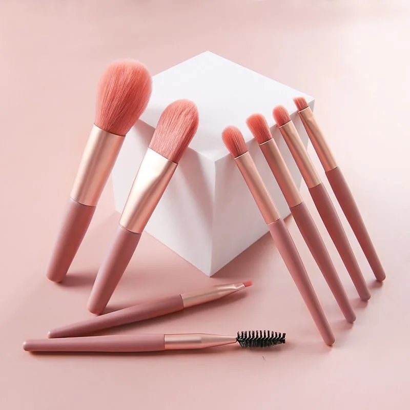 

Sdotter 8pcs Mini Morandi Color Makeup Brushes, Soft Bristles, Portable Beauty Tools Portable Beginner Beauty Tool Set