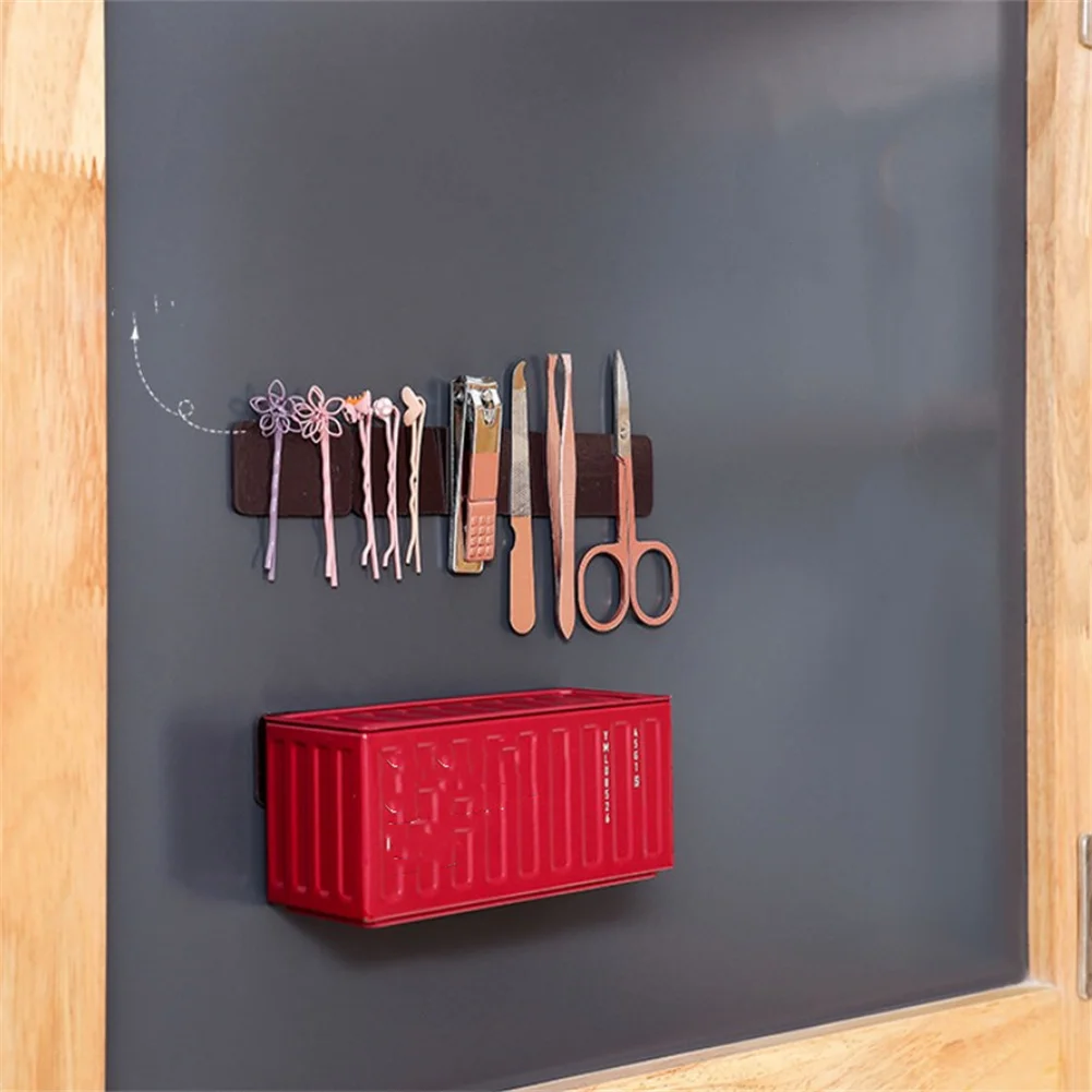 

4PCS/Package Magnetic Wall Mount Hook Home Organizer Small Object Storage Rack Magnetic Hook Wall Holder Remote Control Storage