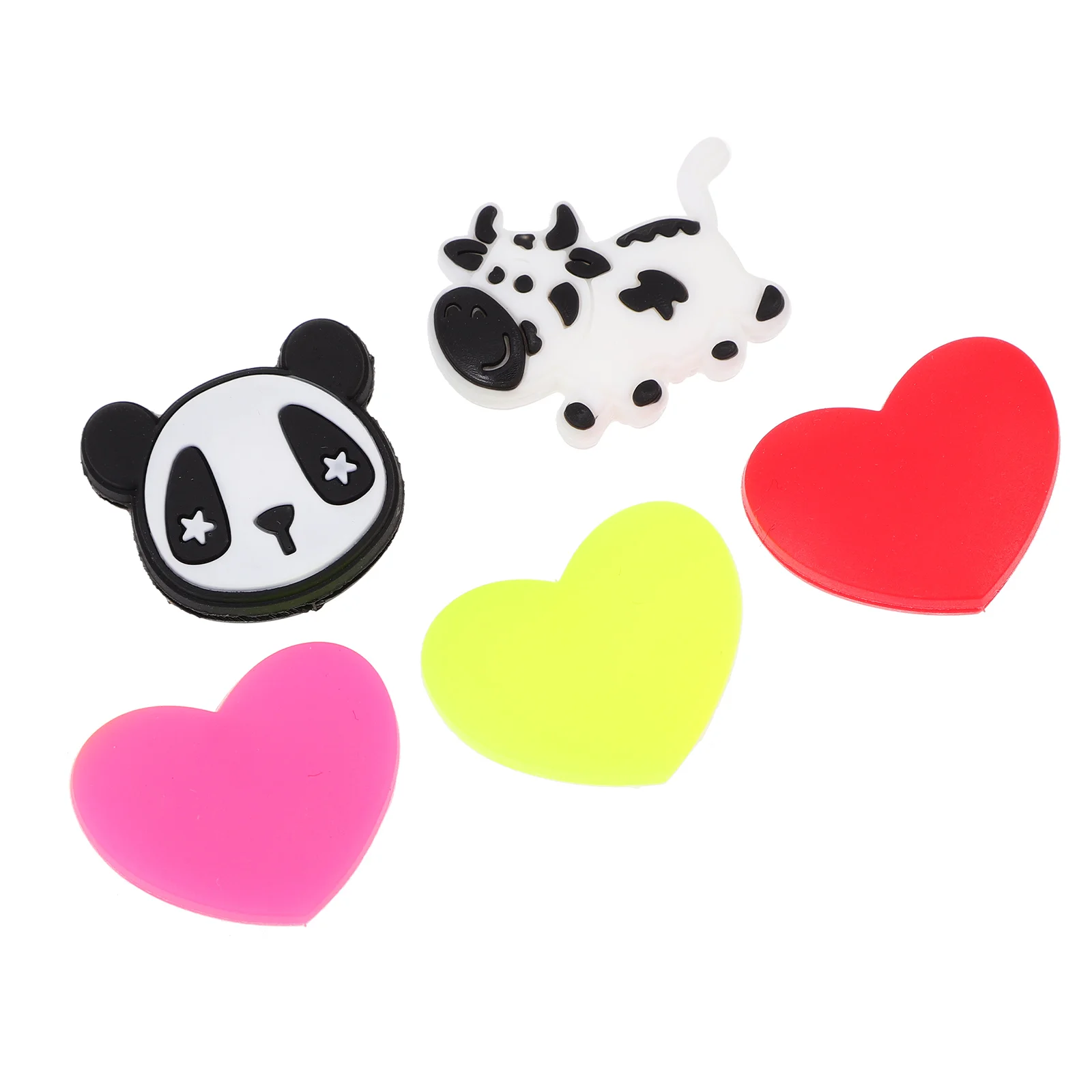 

5Pcs Silicone Damper Shocking Absorber Tennis Shocks Absorbing Accessory Heart Shaped Damper for Racket Sports